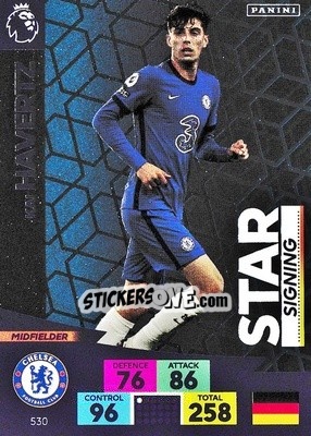 Sticker Kai Havertz - English Premier League 2020-2021. Adrenalyn XL n. 530 - Panini