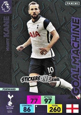 Sticker Harry Kane - English Premier League 2020-2021. Adrenalyn XL n. 535 - Panini