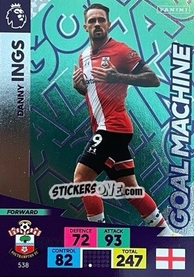 Sticker Danny Ings - English Premier League 2020-2021. Adrenalyn XL - Panini