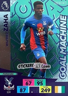 Sticker Wilfried Zaha - English Premier League 2020-2021. Adrenalyn XL n. 539 - Panini