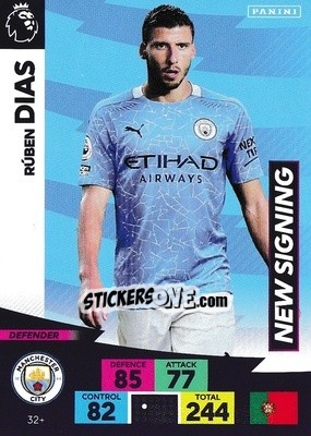 Sticker Rúben Dias - English Premier League 2020-2021. Adrenalyn XL n. PL-32 - Panini