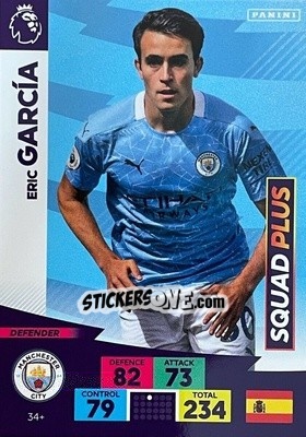 Sticker Eric García - English Premier League 2020-2021. Adrenalyn XL n. PL-34 - Panini