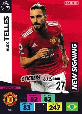 Sticker Alex Telles - English Premier League 2020-2021. Adrenalyn XL n. PL-48 - Panini