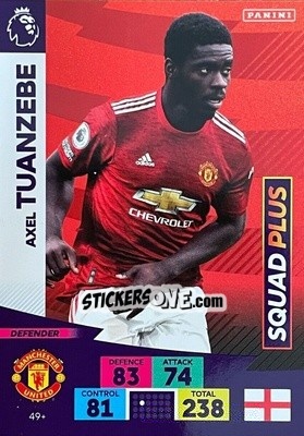 Sticker Axel Tuanzebe - English Premier League 2020-2021. Adrenalyn XL n. PL-49 - Panini