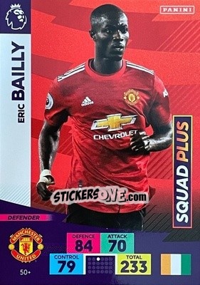 Sticker Eric Bailly - English Premier League 2020-2021. Adrenalyn XL - Panini