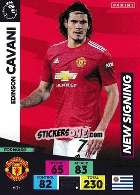 Sticker Edinson Cavani - English Premier League 2020-2021. Adrenalyn XL - Panini