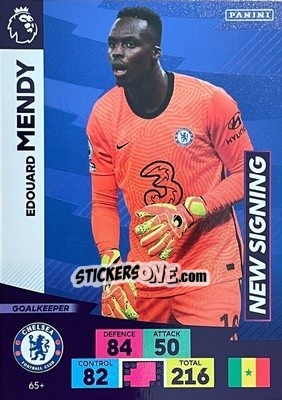 Sticker Edouard Mendy - English Premier League 2020-2021. Adrenalyn XL n. PL-65 - Panini