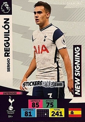 Sticker Sergio Reguilón - English Premier League 2020-2021. Adrenalyn XL n. PL-84 - Panini