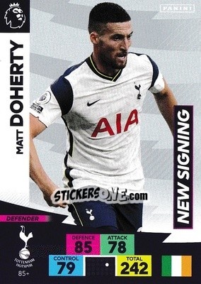 Sticker Matt Doherty - English Premier League 2020-2021. Adrenalyn XL n. PL-85 - Panini