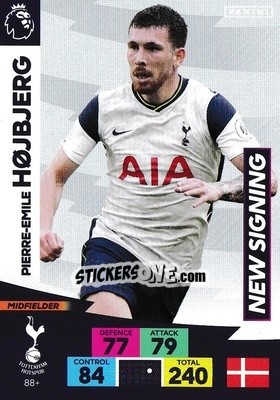 Sticker Pierre-Emile Hojbjerg - English Premier League 2020-2021. Adrenalyn XL n. PL-88 - Panini