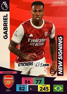 Cromo Gabriel - English Premier League 2020-2021. Adrenalyn XL - Panini