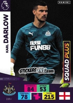 Figurina Karl Darlow - English Premier League 2020-2021. Adrenalyn XL - Panini