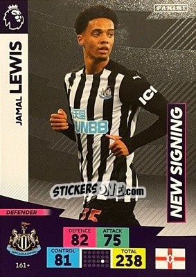 Sticker Jamal Lewis - English Premier League 2020-2021. Adrenalyn XL n. PL-161 - Panini