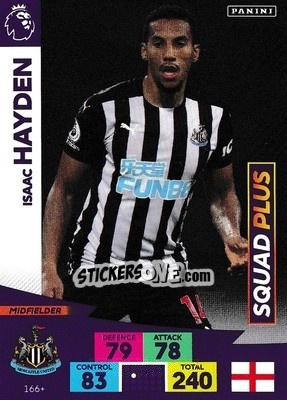 Sticker Isaac Hayden - English Premier League 2020-2021. Adrenalyn XL n. PL-166 - Panini