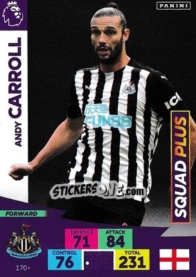 Sticker Andy Carroll - English Premier League 2020-2021. Adrenalyn XL - Panini