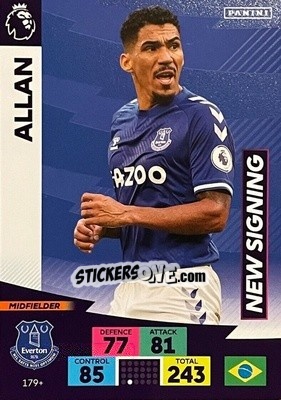 Sticker Allan - English Premier League 2020-2021. Adrenalyn XL n. PL-179 - Panini