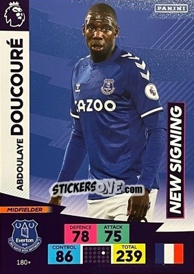 Sticker Abdoulaye Doucouré - English Premier League 2020-2021. Adrenalyn XL - Panini