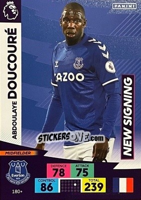 Cromo Abdoulaye Doucouré - English Premier League 2020-2021. Adrenalyn XL n. PL-180 - Panini