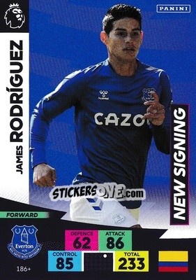 Sticker James Rodríguez - English Premier League 2020-2021. Adrenalyn XL n. PL-186 - Panini