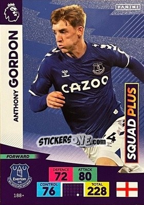 Figurina Anthony Gordon - English Premier League 2020-2021. Adrenalyn XL - Panini