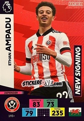 Cromo Ethan Ampadu - English Premier League 2020-2021. Adrenalyn XL - Panini