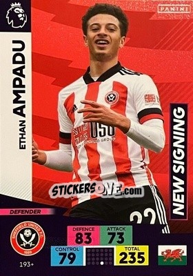 Sticker Ethan Ampadu - English Premier League 2020-2021. Adrenalyn XL n. PL-193 - Panini