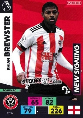 Sticker Rhian Brewster - English Premier League 2020-2021. Adrenalyn XL - Panini