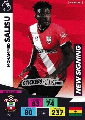 Cromo Mohammed Salisu - English Premier League 2020-2021. Adrenalyn XL - Panini