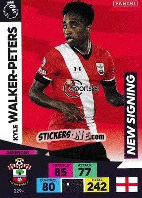Sticker Kyle Walker-Peters - English Premier League 2020-2021. Adrenalyn XL n. PL-229 - Panini