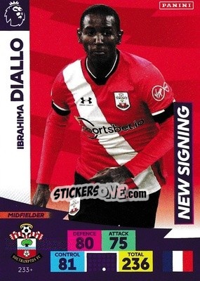 Sticker Ibrahima Diallo - English Premier League 2020-2021. Adrenalyn XL - Panini