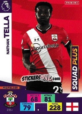 Cromo Nathan Tella - English Premier League 2020-2021. Adrenalyn XL n. PL-235 - Panini