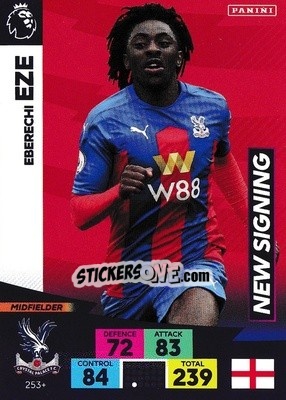 Cromo Eberechi Eze - English Premier League 2020-2021. Adrenalyn XL - Panini