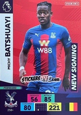 Sticker Michy Batshuayi - English Premier League 2020-2021. Adrenalyn XL n. PL-258 - Panini