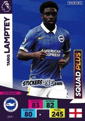 Sticker Tariq Lamptey - English Premier League 2020-2021. Adrenalyn XL n. PL-264 - Panini