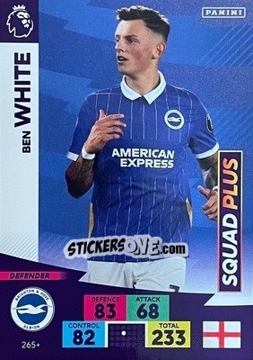 Sticker Ben White - English Premier League 2020-2021. Adrenalyn XL n. PL-265 - Panini