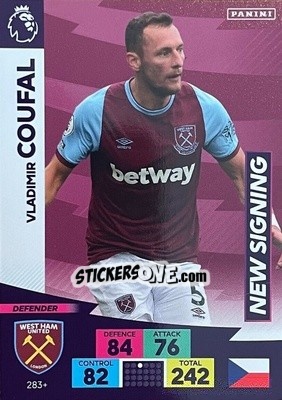 Sticker Vladimir Coufal - English Premier League 2020-2021. Adrenalyn XL n. PL-283 - Panini