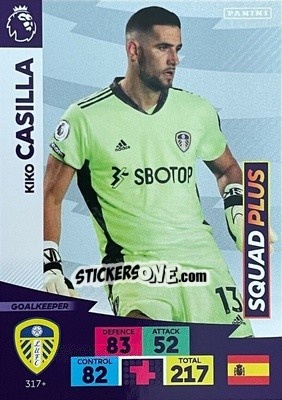 Figurina Kiko Casilla - English Premier League 2020-2021. Adrenalyn XL - Panini