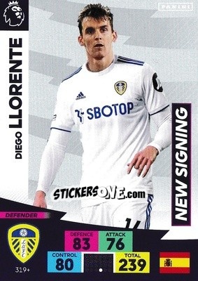 Cromo Diego Llorente - English Premier League 2020-2021. Adrenalyn XL - Panini