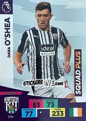 Figurina Dara O'Shea - English Premier League 2020-2021. Adrenalyn XL - Panini