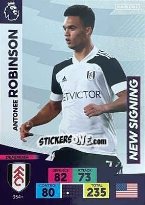 Figurina Antonee Robinson - English Premier League 2020-2021. Adrenalyn XL - Panini