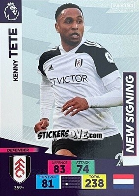 Sticker Kenny Tete - English Premier League 2020-2021. Adrenalyn XL n. PL-359 - Panini