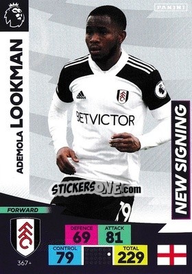 Sticker Ademola Lookman - English Premier League 2020-2021. Adrenalyn XL n. PL-367 - Panini