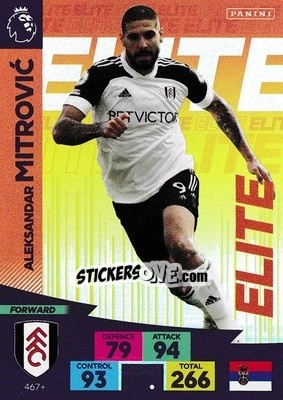 Sticker Aleksandar Mitrovic - English Premier League 2020-2021. Adrenalyn XL n. PL-467 - Panini