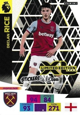 Figurina Declan Rice - English Premier League 2020-2021. Adrenalyn XL - Panini