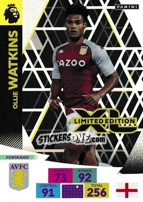 Figurina Ollie Watkins - English Premier League 2020-2021. Adrenalyn XL - Panini