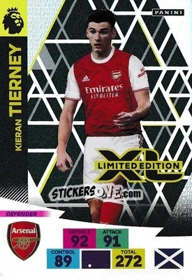 Cromo Kieran Tierney - English Premier League 2020-2021. Adrenalyn XL - Panini