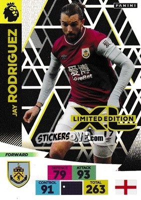 Cromo Jay Rodríguez - English Premier League 2020-2021. Adrenalyn XL - Panini