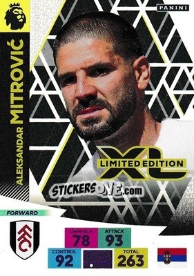 Sticker Aleksandar Mitrovic - English Premier League 2020-2021. Adrenalyn XL - Panini