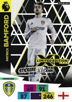 Sticker Patrick Bamford - English Premier League 2020-2021. Adrenalyn XL n. LE-PB - Panini