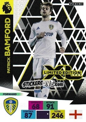 Sticker Patrick Bamford - English Premier League 2020-2021. Adrenalyn XL - Panini